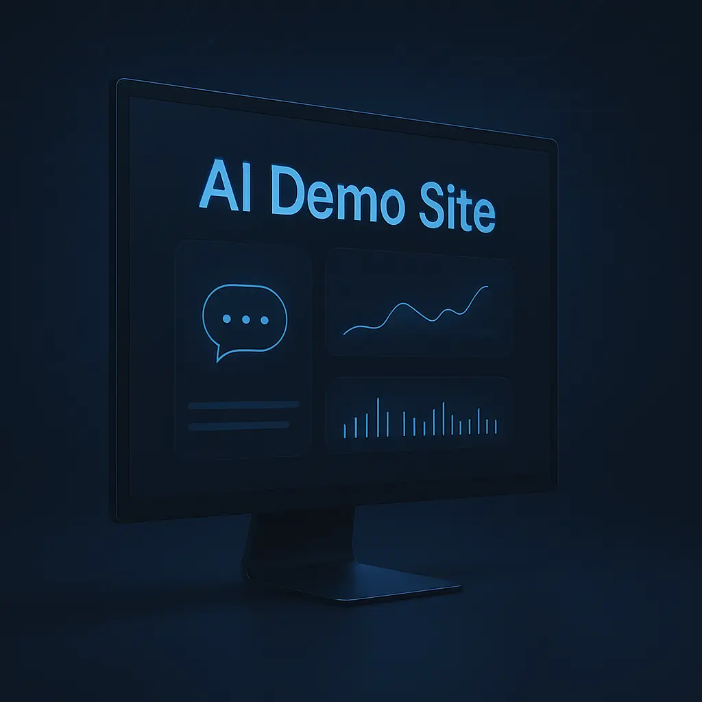 AI demo site with lead capture